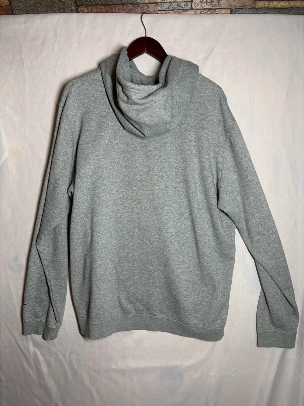 Nike Gray Hoodie with Rainbow Swoosh - Men's Pullover